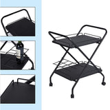 2-Tier Rolling Service Cart