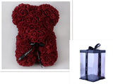 Valentine's Day Gift Big Eternal Rose Flower Handmade Teddy Bear