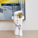 Creative Vase Decoration Living Room w/ Gold Flower