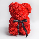 Valentine's Day Gift Big Eternal Rose Flower Handmade Teddy Bear