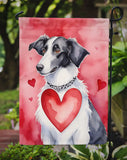 Borzoi My Valentine Garden Flag