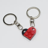 New Couples Heart Blocks Key Chain Valentines Day Gift