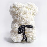 Valentine's Day Gift Big Eternal Rose Flower Handmade Teddy Bear