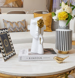 Creative Vase Decoration Living Room w/ Gold Flower