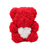 Valentine's Day Gift Big Eternal Rose Flower Handmade Teddy Bear