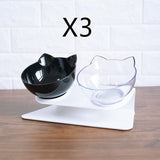 Double Cat Bowl With Raised Stand