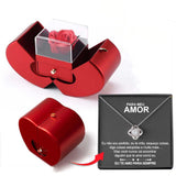 Valentine's Red Apple Jewelry Gift Box