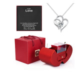 Valentine's Red Apple Jewelry Gift Box