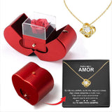 Valentine's Red Apple Jewelry Gift Box