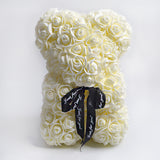 Valentine's Day Gift Big Eternal Rose Flower Handmade Teddy Bear