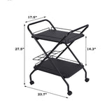 2-Tier Rolling Service Cart