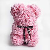 Valentine's Day Gift Big Eternal Rose Flower Handmade Teddy Bear