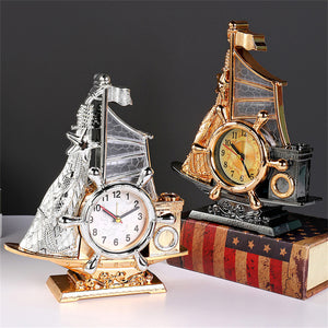 Creative Grand Ship Clock Home Decor