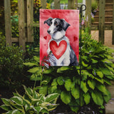 Borzoi My Valentine Garden Flag