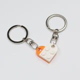 New Couples Heart Blocks Key Chain Valentines Day Gift