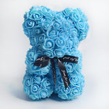 Valentine's Day Gift Big Eternal Rose Flower Handmade Teddy Bear