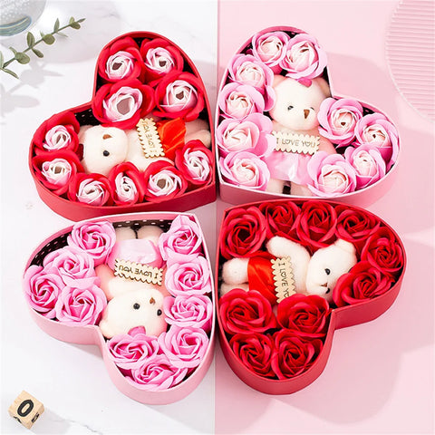 Heart-shaped Rose Gift Box