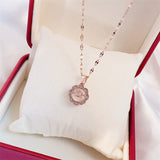 Valentines Day Gift Perfume Bottle Pendant Zircon Necklace