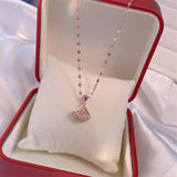 Valentines Day Gift Perfume Bottle Pendant Zircon Necklace