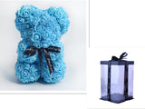 Valentine's Day Gift Big Eternal Rose Flower Handmade Teddy Bear