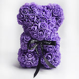 Valentine's Day Gift Big Eternal Rose Flower Handmade Teddy Bear