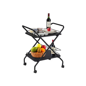 2-Tier Rolling Service Cart