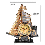 Creative Grand Ship Clock Home Decor