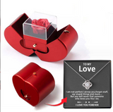 Valentine's Red Apple Jewelry Gift Box