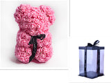 Valentine's Day Gift Big Eternal Rose Flower Handmade Teddy Bear