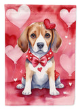 Beagle My Valentine Garden Flag